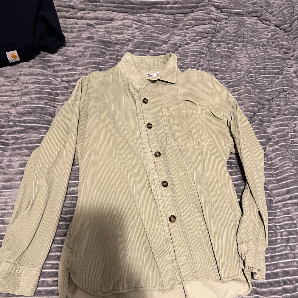 Woman’s Green Button Down Shirt